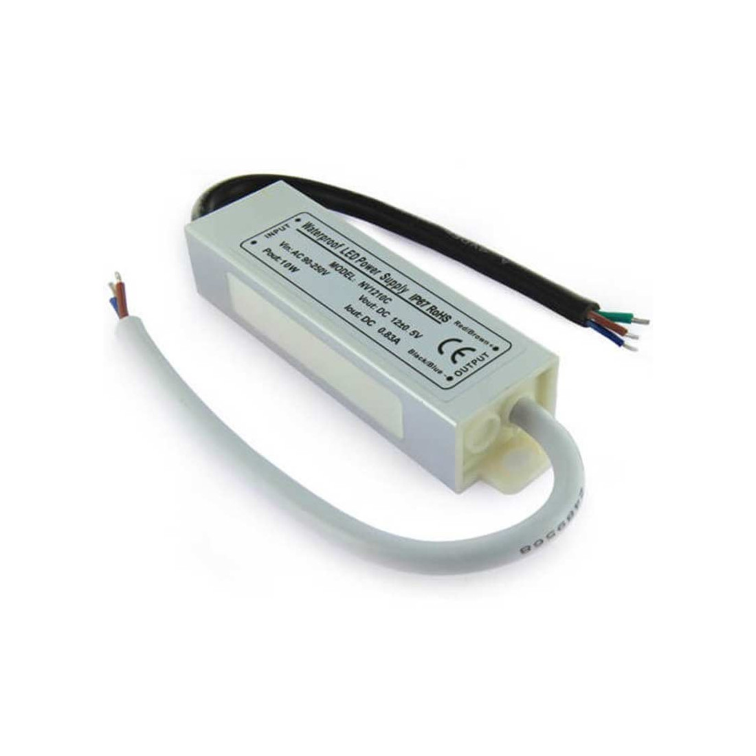 Transformateur LED ISOLED 12V/DC, 0-15W, ultra plat, SELV