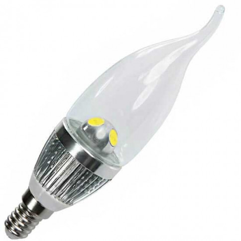Ampoule LED Flamme coup de vent E14 3x1 watt