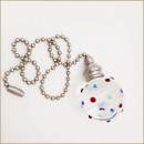 Pendentif boule Netolitee en verre 