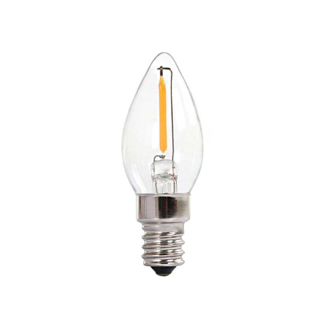 Ampoule LED flamme pour bougie filament LED de 1 watts culot