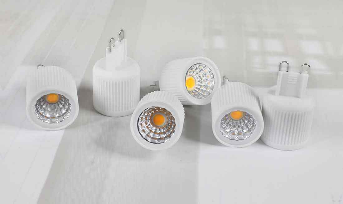 Lampe X-LED à culot G9 - Spectra color 210 lumens  LED COB de 3 watts  - 230 volts