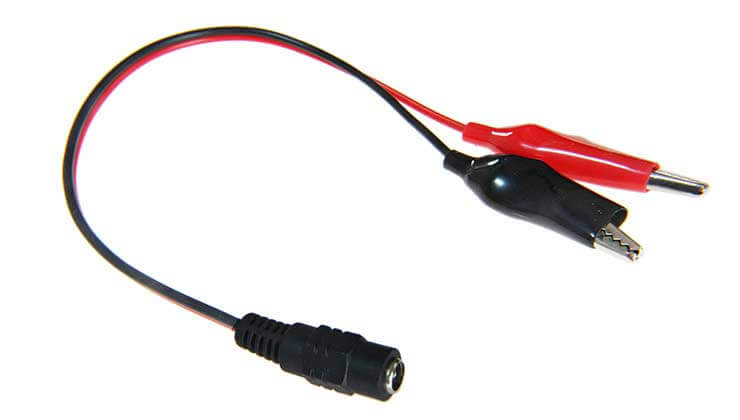 Fil électrique Avec Pince Noire Et Rouge Pour Connexion à La